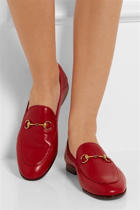 gucci red convertible loafer|Gucci fur loafers women's.